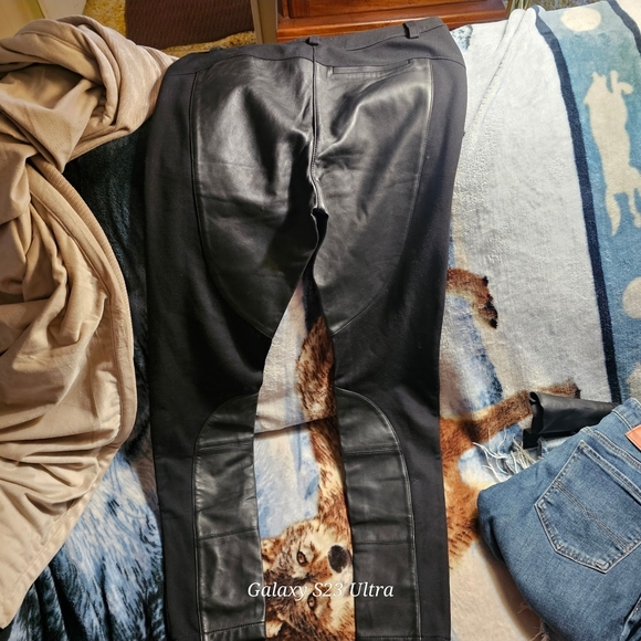 Rebecca Minkoff Black Faux Leather Paneled Skinny Jeans - Picture 4 of 4